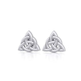Little Triquetra Sterling Silver Post Earrings TER1757