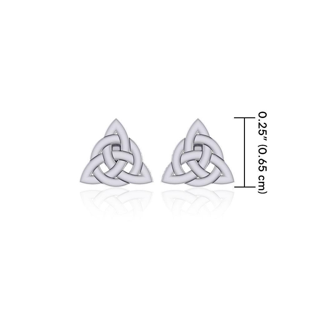 Little Triquetra Post Earrings TER1757 - Jewelry
