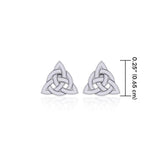 Little Triquetra Post Earrings TER1757 - Jewelry