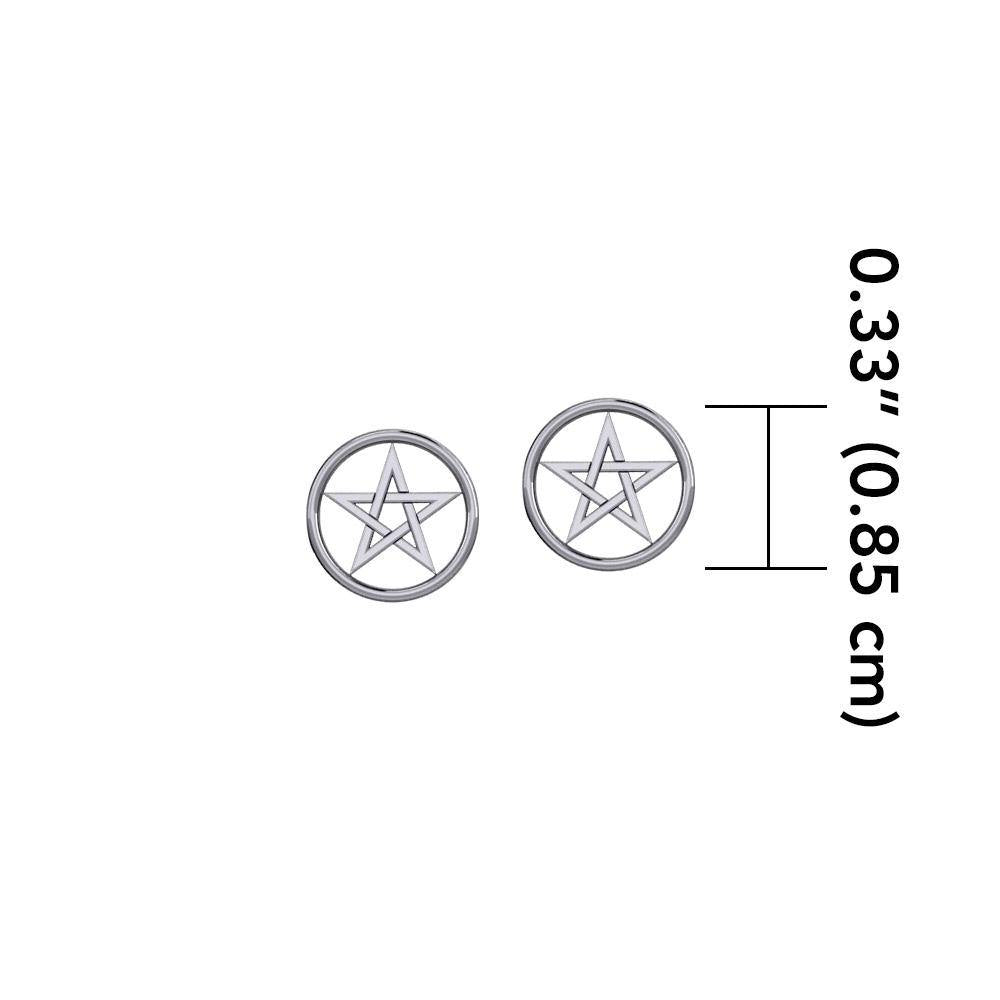 The Star Silver Post Earrings TER1798 - Jewelry