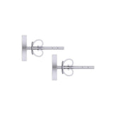 Celtic Knotwork Brigid Cross Silver Post Earrings TER1803 - Jewelry