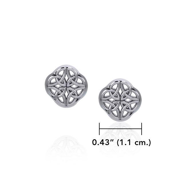 Celtic Knotwork Silver Post Earrings TER1812 - Jewelry