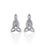 Celtic Knotwork Silver Post Earrings TER1813