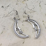 Crescent Moon Silver Earrings TER1904 - Jewelry