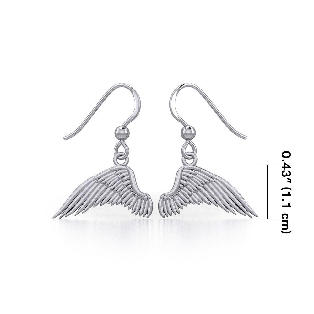 Angel Wing Silver Earrings TER1921 - Jewelry