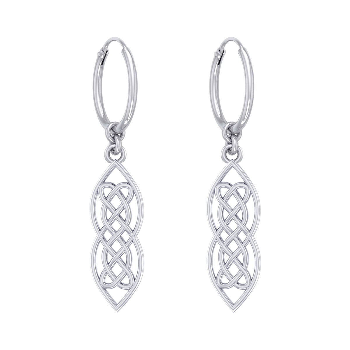 Celtic Entwined Hoop Earrings TER2098