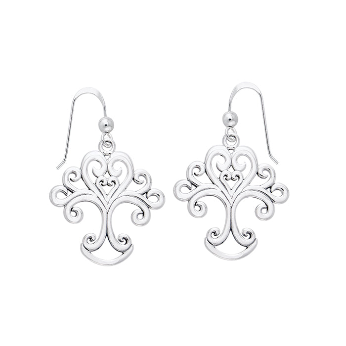 Tree of Life Silver Earrings TER505