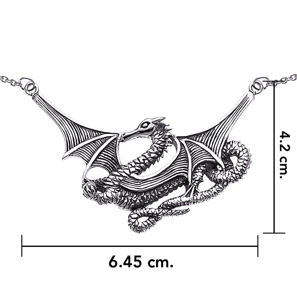 Mystical Spirit of the Sea Dragon ~ Sterling Silver Jewelry Necklace TN103