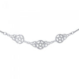 Silver Pentacle Necklace TN163