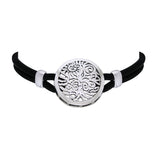Sterling Silver Tree of Life Leather Cord Necklace TNC249