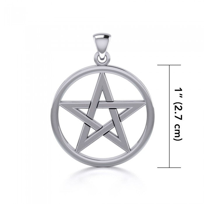 Fine Sterling Silver Pentacle TP089
