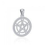 Pentagram Pentacle Sterling Silver Pendant TP1207