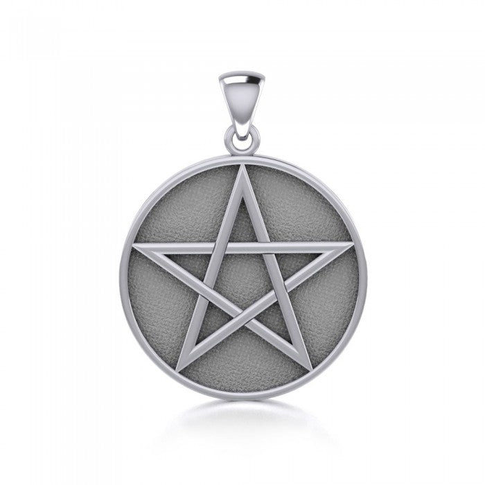 Solid Pentacle Silver Pendant TP125