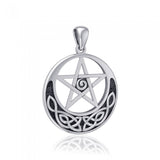 Silver Pentagram Pentacle Pendant TP1431