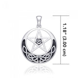 Silver Pentagram Pentacle Pendant TP1431