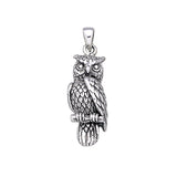 Owl Sterling Silver Pendant TP1619