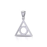 Small Triangle AA Recovery Silver Pendant TP283