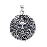 Sun God Medallion Sterling Silver Pendant by Oberon Zell TP3199