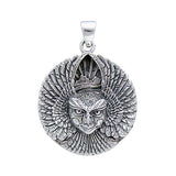 Bird Goddess Sterling Silver Pendant by Oberon Zell TP3200