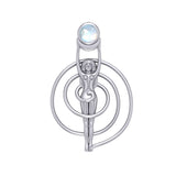 Spiral Goddess With Gem Pendant TP3231