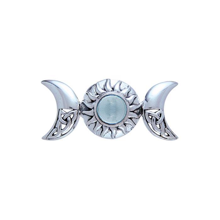 Blue Moon Silver Pendant - Magicksymbols