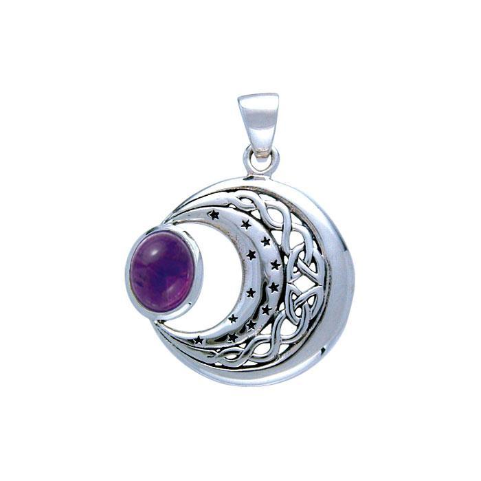 Blue Moon Silver Pendant - Magicksymbols