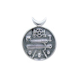 Magickal Witches Cauldron Silver Pendant TP3314