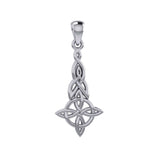 Celtic Knots Quaternary Knot Sterling Silver Pendant TP3329