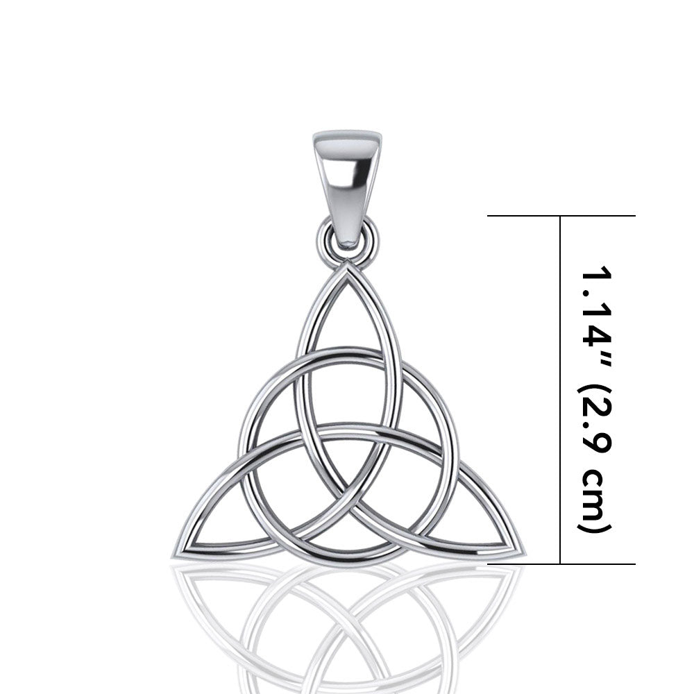 The Divine Power of the Triquetra Sterling Silver Pendant - Magicksymbols