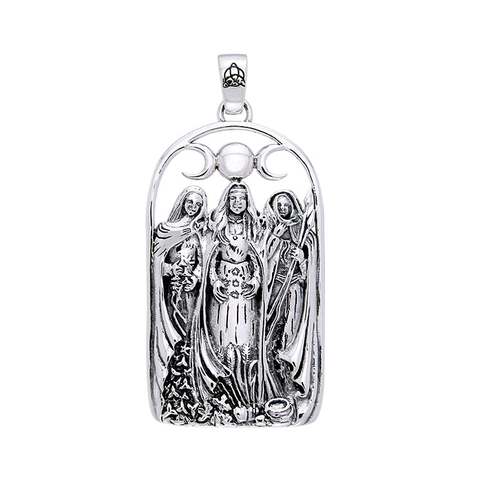 Mickie Mueller Triple Goddess Silver Pendant TPD1042