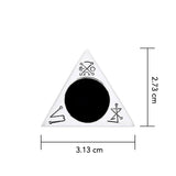 Invoking Triangle Sterling Silver Pendant with Enamel by Oberon Zell TPD1066