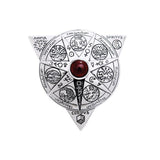Beyond the Wonderful Transformation in Alchemical Mandala Sterling Silver Pendant by Oberon Zell TPD1123