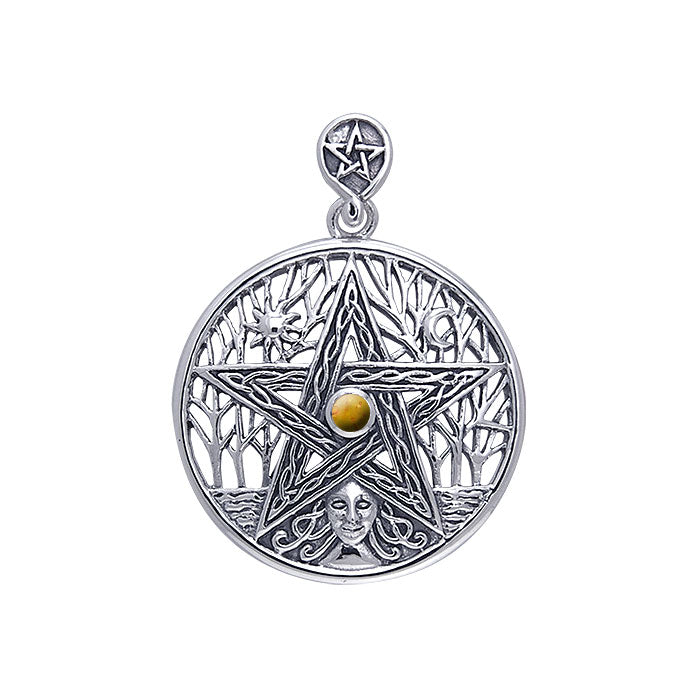 Silver Tree of Life Pentacle Pendant TPD120