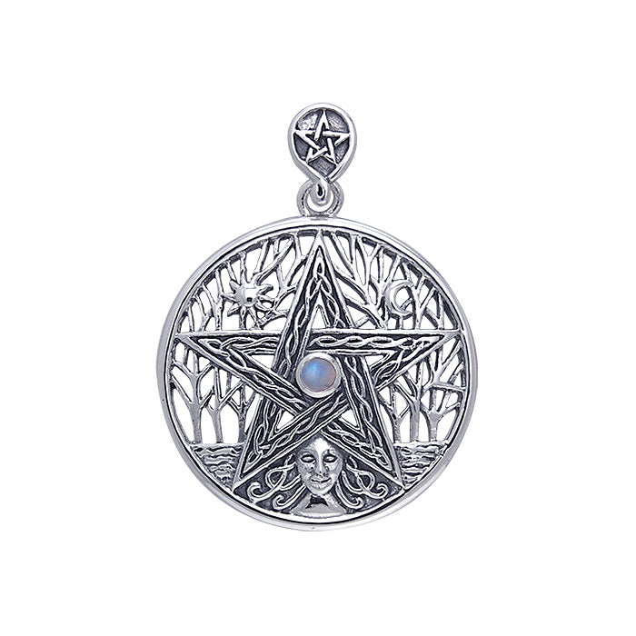 Silver Tree of Life Pentacle Pendant TPD120