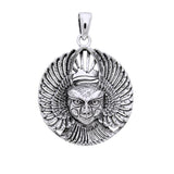 Ariel The Bird Goddess Sterling Silver Pendant by Oberon Zell  TPD1582