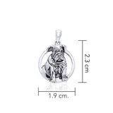 Jody Bergsma Bulldog Sterling Silver Pendant TPD2662