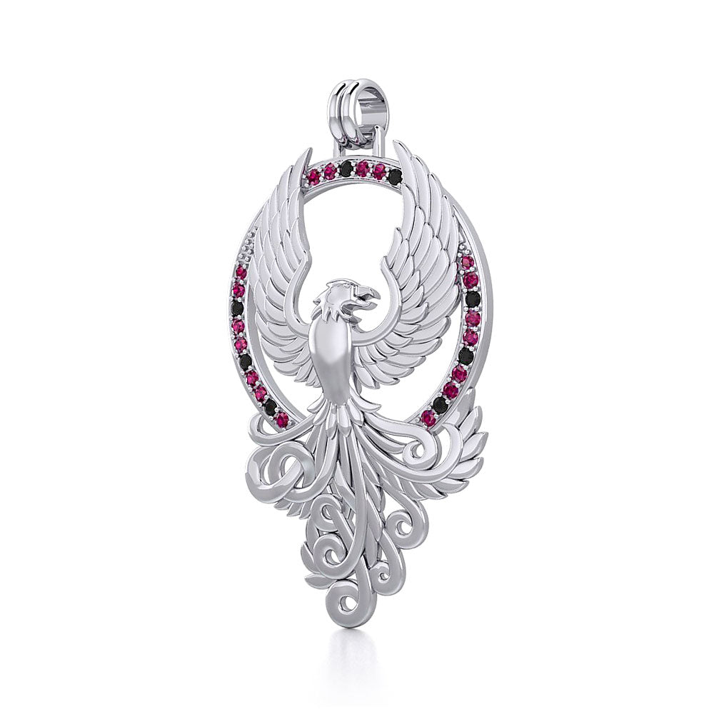 The Majestic Phoenix~ Sterling Silver Pendant TPD2916