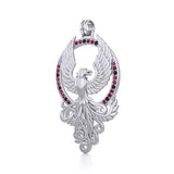 The Majestic Phoenix~ Sterling Silver Pendant TPD2916