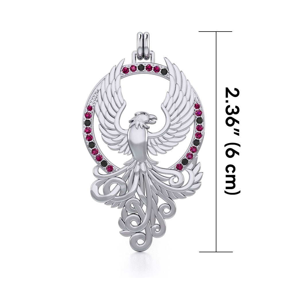 The Majestic Phoenix~ Sterling Silver Pendant TPD2916