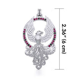The Majestic Phoenix~ Sterling Silver Pendant TPD2916
