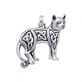 Magickal Cat Sterling Silver Pendant TPD333