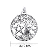 Mickie Mueller Tree of Life Pentacle Sterling Silver Pendant TPD3377