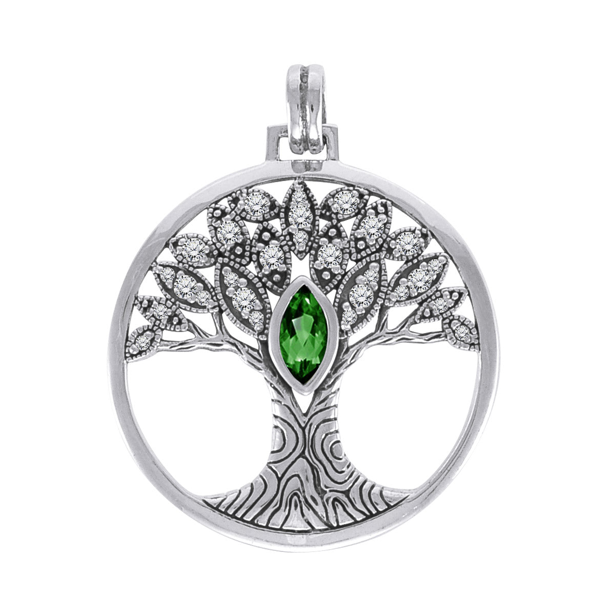 Wondrous Living through the Tree of Life ~ Sterling Silver Jewelry Pendant TPD3873