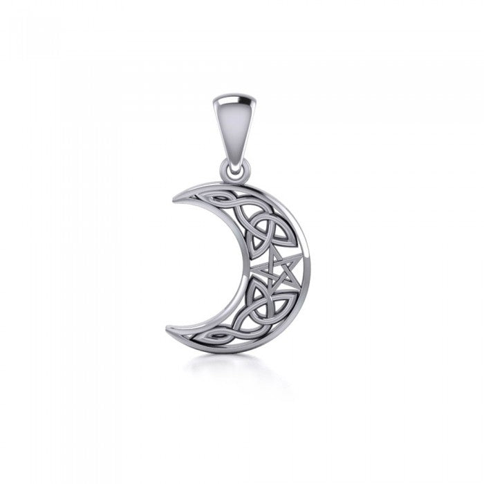 Wish Upon the Enchanting Magick Moon Spirits Silver Jewelry Pendant TPD422