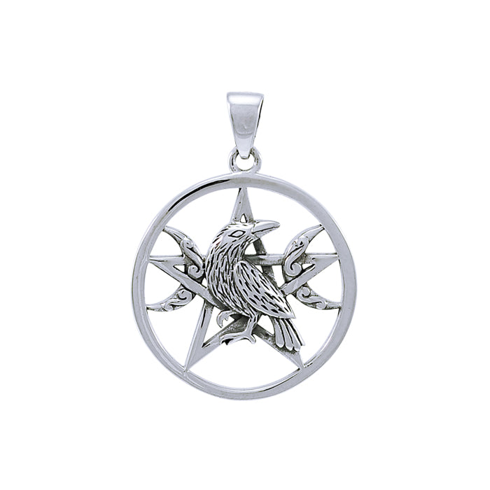 Raven silver Pentacle Silver Earrings TPD4221
