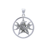 Raven silver Pentacle Silver Earrings TPD4221