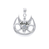 Triple Moon Goddess Pendant TPD4236