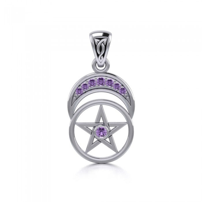 Pentacle with Double Crecesnt Moon TPD4270