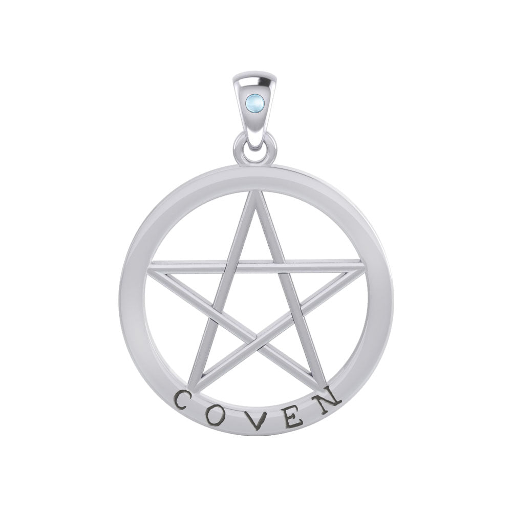 Coven Pentagram Silver Pendant TPD4506