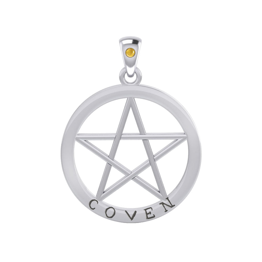 Coven Pentagram Silver Pendant TPD4506